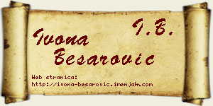Ivona Besarović vizit kartica